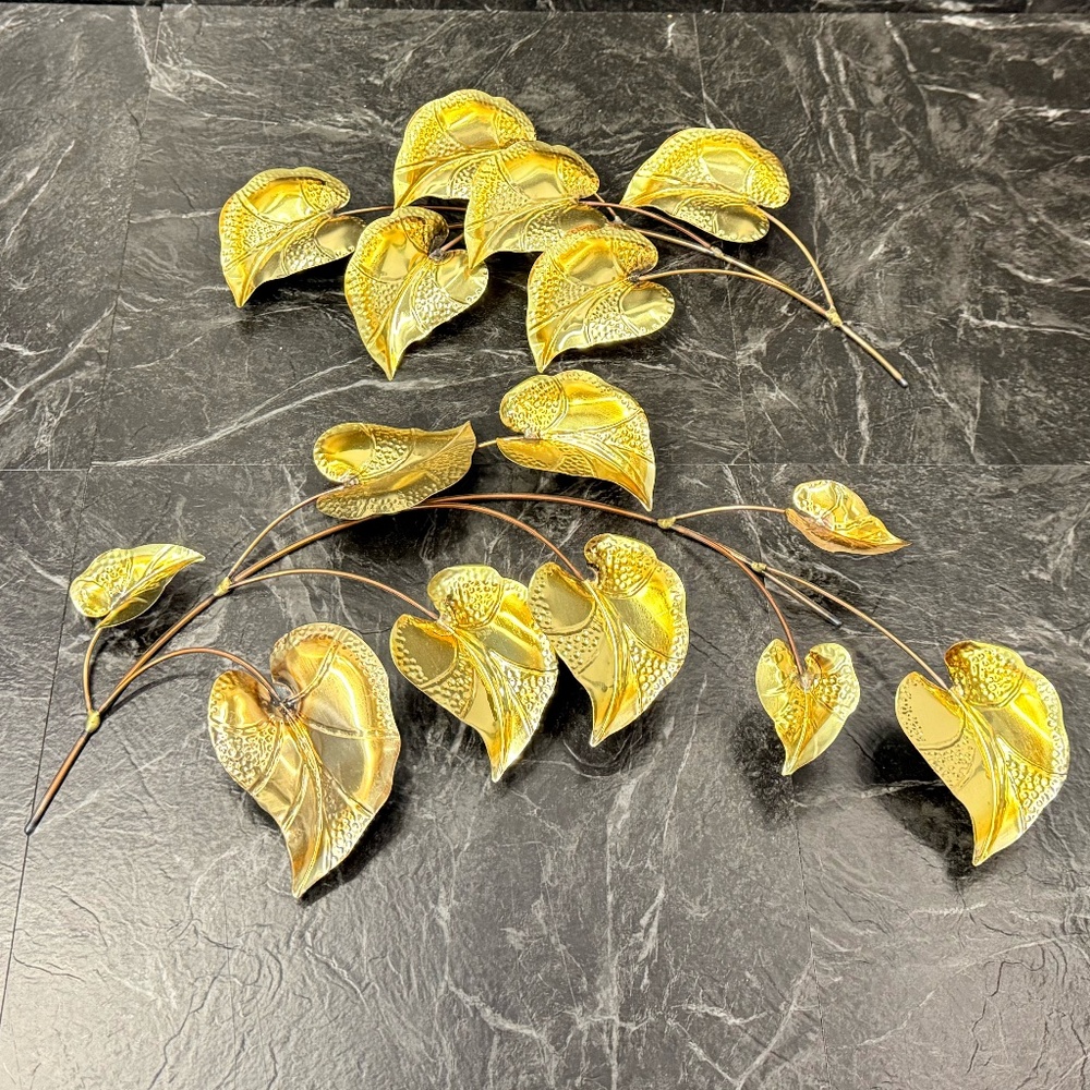 Metal Leaves Wall Decor
